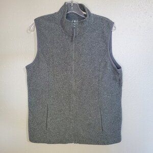 Made for Life Fleece Grey Vest Women's Large Sleeveless Hiking Outdoor